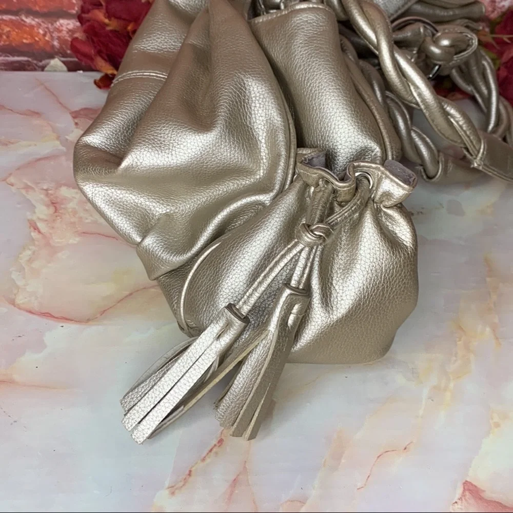 Platinum Gold Large Soft and Slouchy Hobo Bag